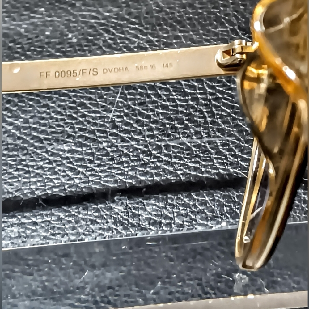 FENDI BROWN TORTOISE/ GOLD - Picture 5 of 10